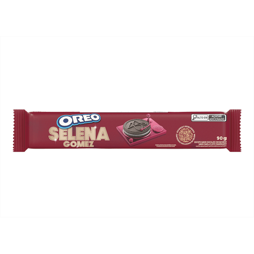 BISCOITO  RECHEADO  OREO SELENA GOMES  90GR PC CHOCOLATE -CANELA -LEITE COND