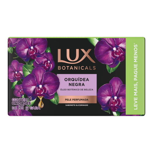 Sabonete Lux Botanicals Orquídea Negra 85g Com 6 Unidades Leve Mais Pague Menos