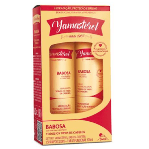 KIT YAMASTEROL SH320ML + CR MULTIFUNCIONAL 320ML BABOSA