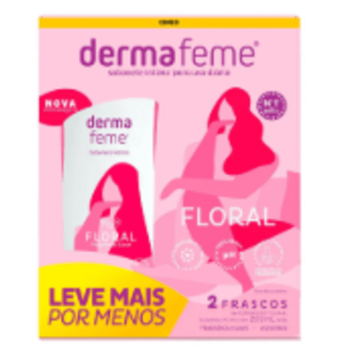 SAB LIQ DERMAFEME PACK C/2 200ML-FR FLORAL