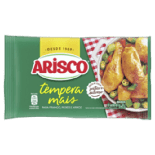 Tempero em Pó para Frango, Peixes e Arroz Arisco Tempera Mais Pacote 50g 10 Unidades de 5g Cada