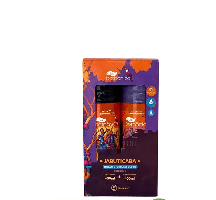 KIT TOK BOTHANICO SHAMPOOO 400 L +CONDICIONADOR 400 ML JABUTICABA