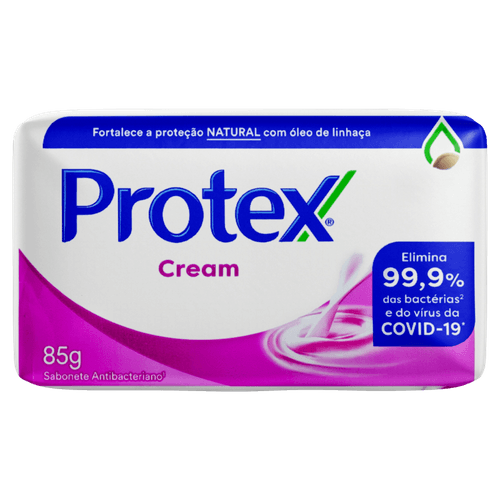 Sabonete Barra Antibacteriano Protex Cream Envoltório 85g