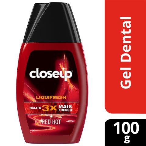 Gel Dental com Flúor Red Hot Closeup Liquifresh Frasco 100g