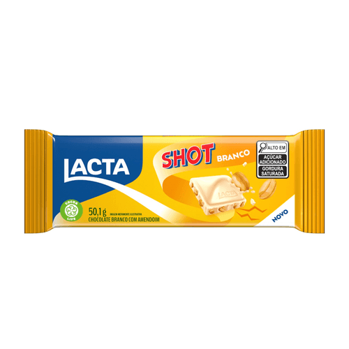 CHOCOLATE LACTA 50.1G SHOT BRANCO