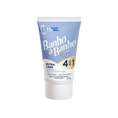Desodorante Antitranspirante em Creme Feminino Banho a Banho: Ultra Care 55g