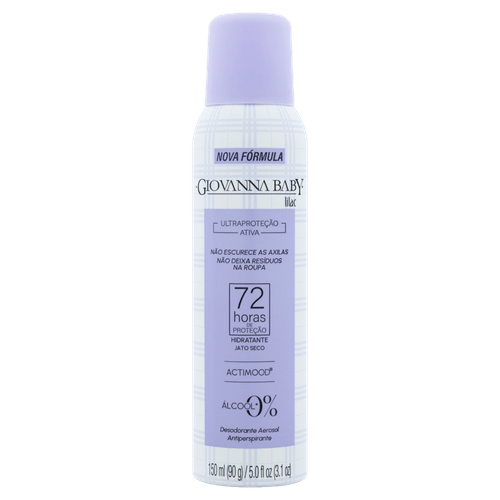 Desodorante Jato Seco Lilac Giovanna Baby 150ml Spray
