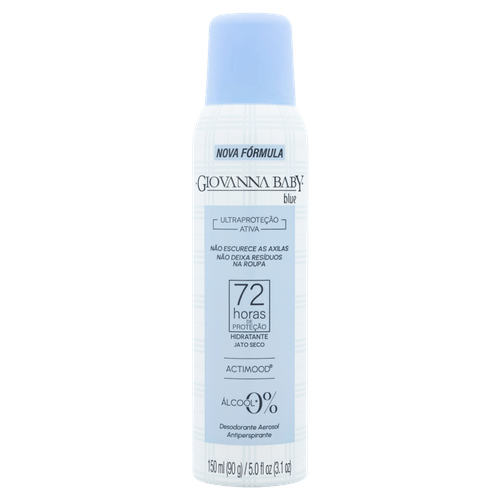 Desodorante Jato Seco Blue 72h Giovanna Baby 150ml Spray