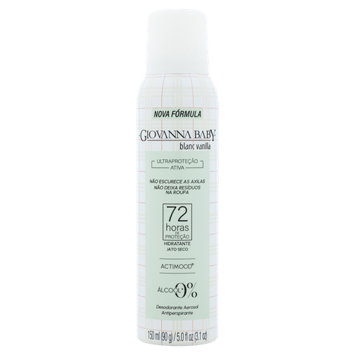 Desodorante Jato Seco Blanc Vanilla Giovanna Baby 150ml Spray