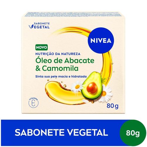 Sabonete Vegetal NIVEA Nutrição Da Natureza Óleo de Abacate & Camomila 80g