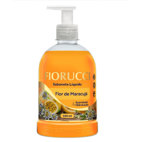 Sabonete Líquido Suavidade & Hidratação Flor de Maracujá Fiorucci Frasco 500ml