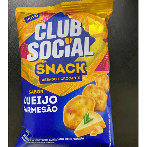 Salgadinho Club Social Snack Queijo Parmesão 68g