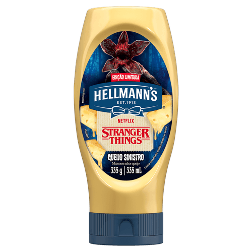 Maionese Queijo Sinistro Stranger Things Hellmann's Squeeze 335g