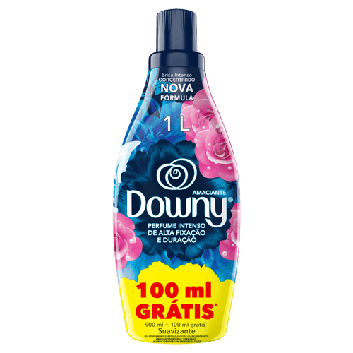 Amaciante de Roupa Concentrado Brisa Intenso Downy Frasco 1l Grátis 100ml