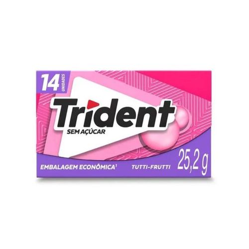 Chiclete Trident Tutti-frutti Sem Açúcar
