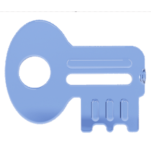 MORDEDOR INFANTIL LOLLY CHAVE SOFT -AZUL