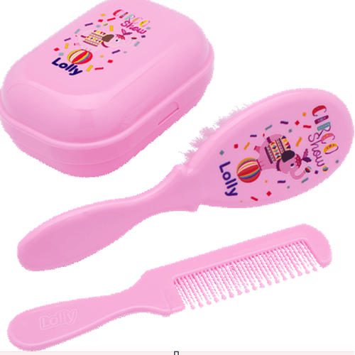 KIT BANHO LOLLY ZOO -03 PCS ROSA