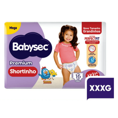 FD BABYSEC MEGA SHORTINHO PREMIUN XXXG 16UND