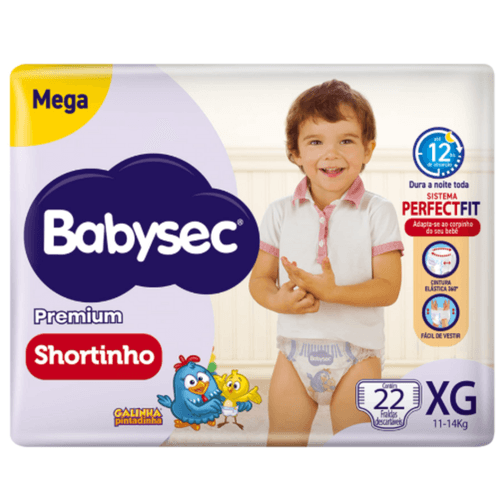 FD BABYSEC MEGA SHORTINHO PREMIUN XG 22UND