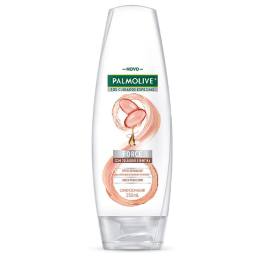 Condicionador com Colágeno e Biotina Palmolive SOS Cuidados Especiais Force Frasco 350ml