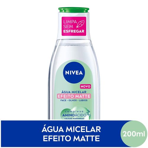NIVEA Água Micelar Solução de Limpeza 7 em 1 Efeito Matte 200ml