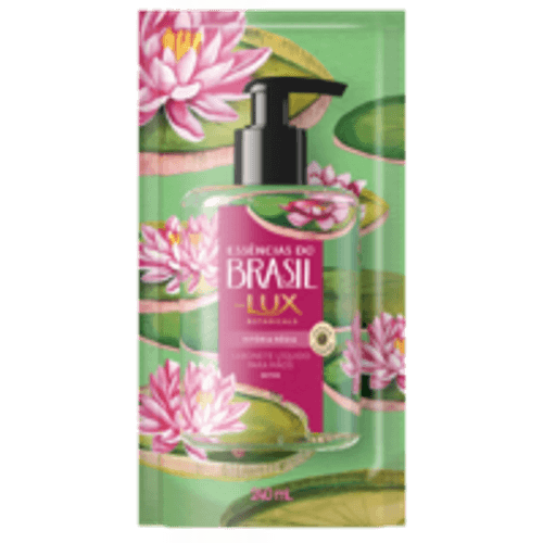 Sabonete Líquido de Glicerina para as Mãos Detox com Óleo de Copaíba Vitória-Régia Lux Botanicals Essências do Brasil Sachê 240ml