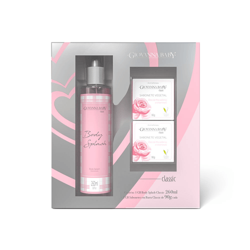 Kit Body Splash + 2 Sabonetes Classic 90G