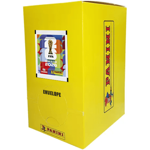 DISPENSER PARA FIGURINHAS COPA DO MUNDO 2026 COM 100 ENVELOPES