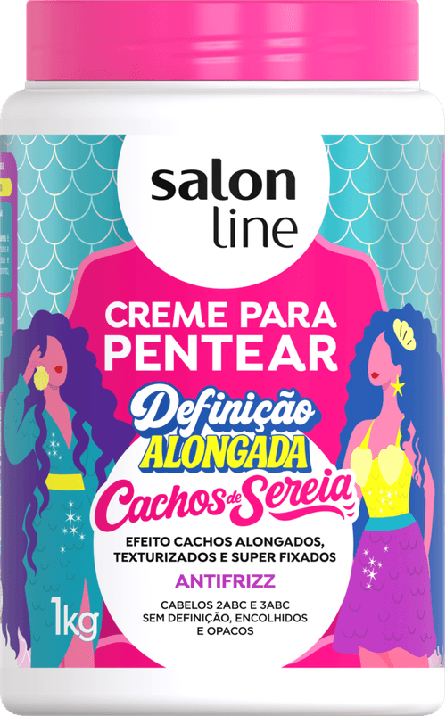 Creme De Pentear Salon Line Definição Alongada Cachos De Sereia 1Kg