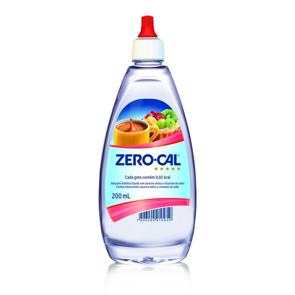 Adoçante Líquido Zero-Cal Sacarina 200ml