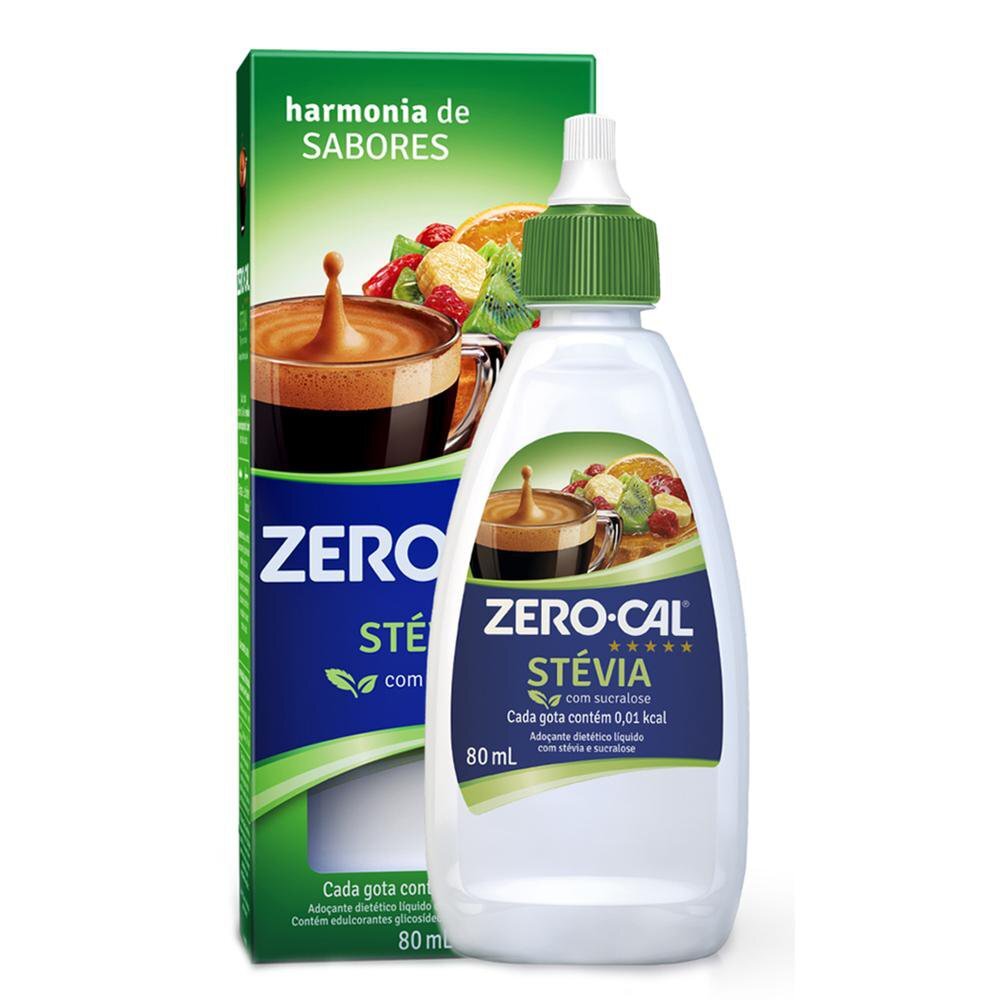 Adoçante Líquido Zero-Cal Stevia 80ml