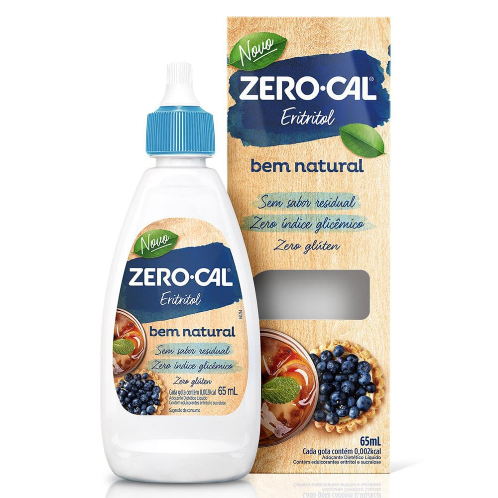 Adoçante Líquido Zero-Cal Eritritol 65ml