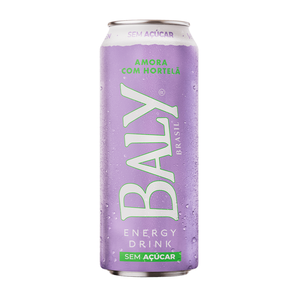 Energético  Baly  Amora com Hortelã Sem açúcar 473ml
