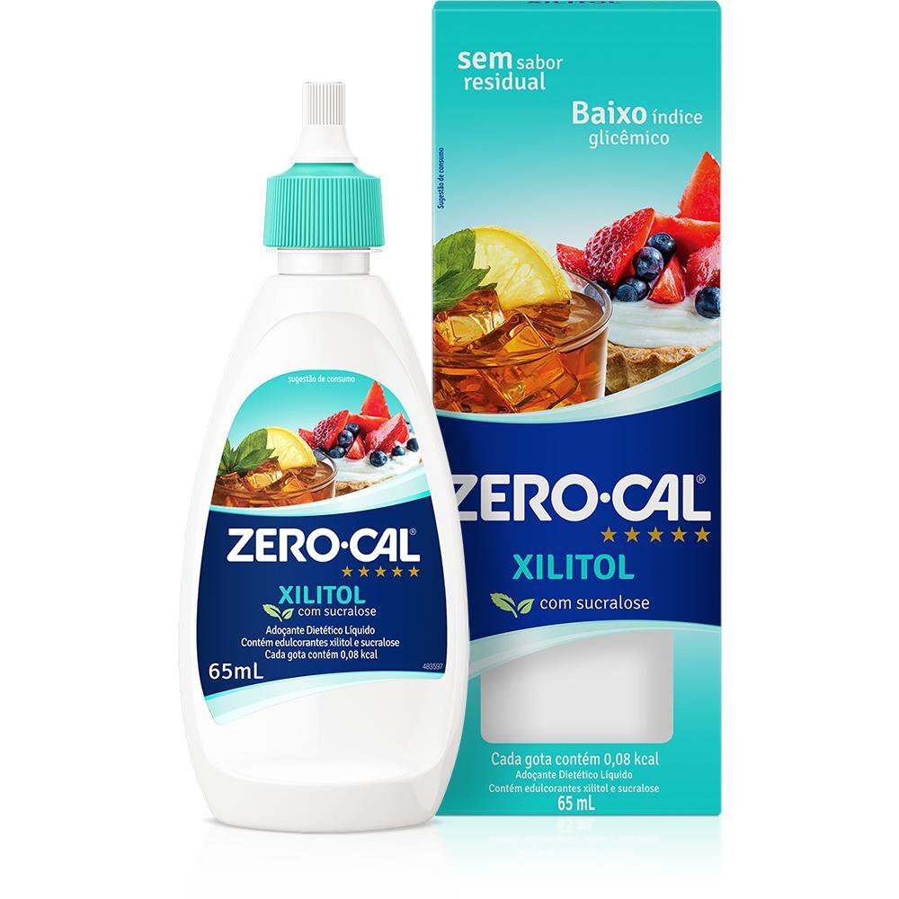 ADOCANTE DIETETICO LIQUIDO ZERO CAL 65ML-CX XILITOL - COM SUCRALOSE