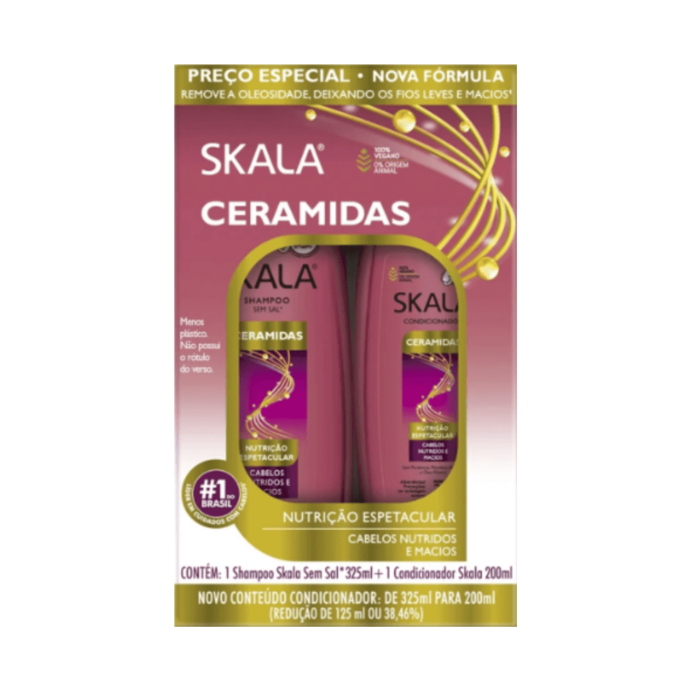 Kit Skala Shampoo 325ml + Condicionador 200ml Ceramidas