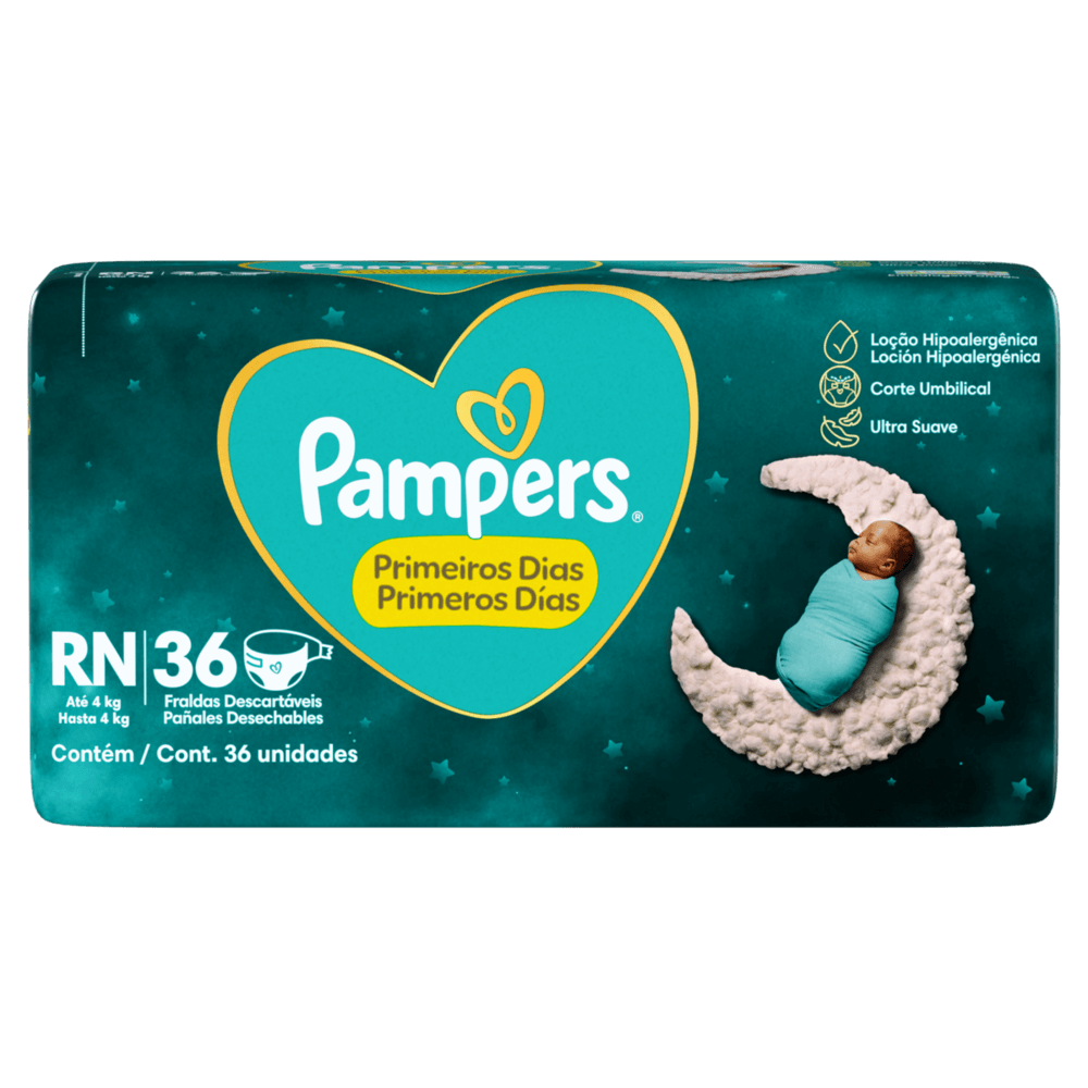FD PAMPERS PRIMEIROS DIAS RN 36UN